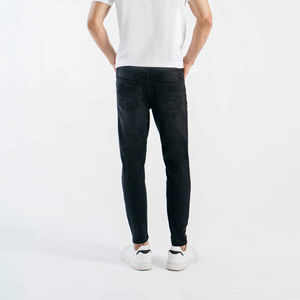 Pantalones vaqueros personalizados con estilo para hombre, tejidos transpirables con diseño de impresión láser para su propio estilo, pantalones vaqueros para hombre - Product Image 5