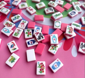 Professional MahJong Customization Factory Tile Game Set Unique Design <b>Hand</b> <b>Paint</b> Acrylic Chinese American Japanese Mah Jongg - Product Image 1