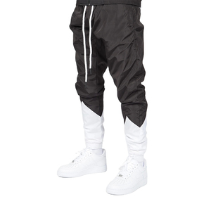 Pantalon de jogging décontracté Cargo pour homme, coupe-vent avec cordon de serrage à la taille, poche zippée en Nylon/coton, design personnalisé - Product Image 1