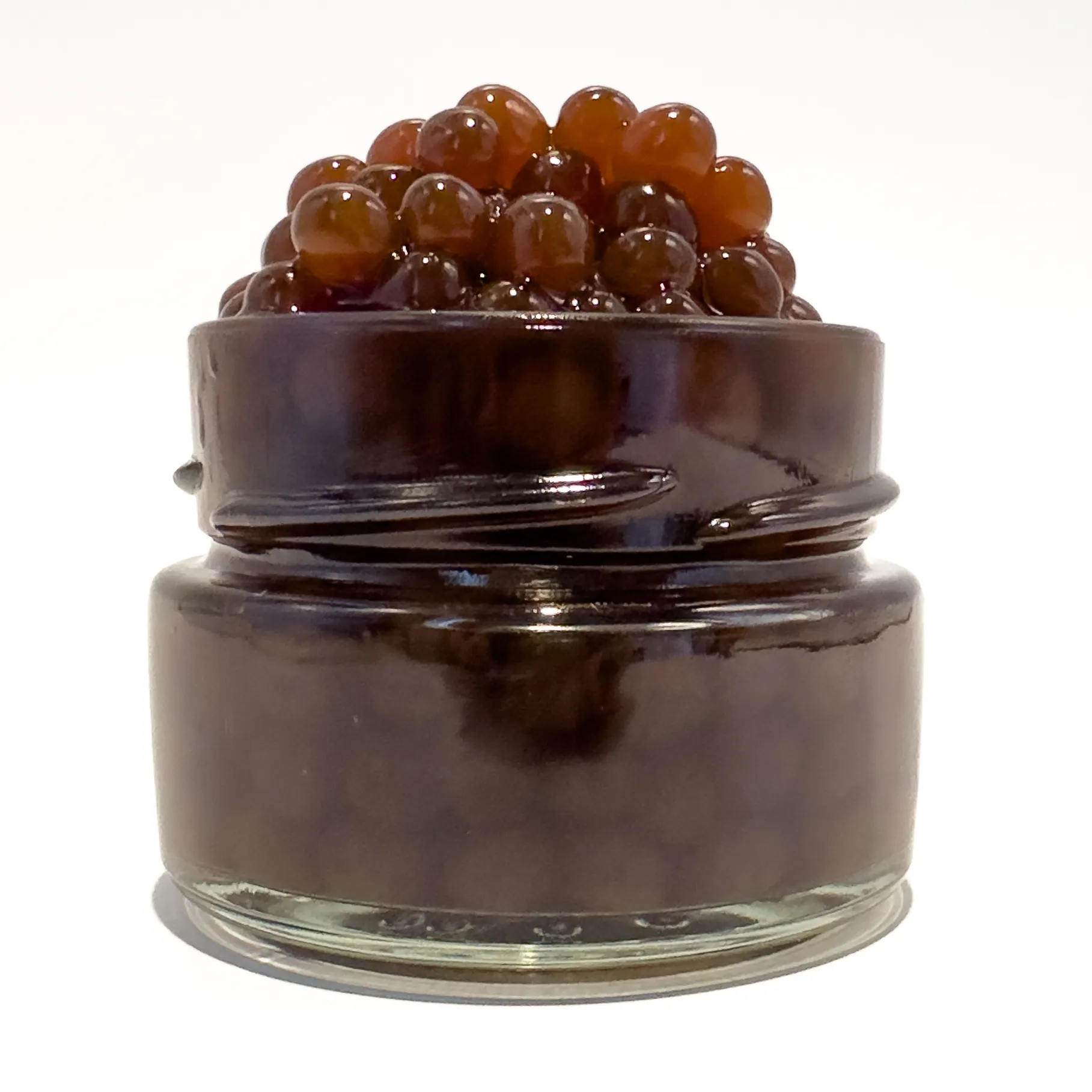 Date-spirika mutiara 55g toples kaca 1 oz Spanyol gourmet makanan penutup hiasan topping rasa mutiara tanggal syrop