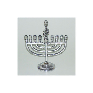 Candelabro Decorativo Ecológico, Portavelas Religioso de Diseño Moderno, Menorah Judía de Aluminio, Centro de Mesa para Hanukkah - Product Image 2