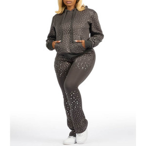 Ensemble de survêtement athlétique pour femmes, jogging léger, confortable, respirant, pour la salle de sport, l'entraînement, la course à pied, le fitness - Product Image 6