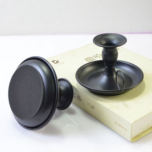 Fancy Table Centerpieces Black Metal <b>Candle</b> Stand for Candlestick in <b>Bulk</b> Quantity Trendy <b>Candle</b> Light <b>Candle</b> Mold - Product Image 4