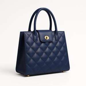 Bolso de Mano de Lujo con Asa Superior de Cuero PU Acolchado para Mujer, Bolso Tote Elegante para Negocios y Eventos Formales - Product Image 1