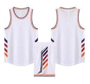 Uniformes de Baloncesto de Alta Calidad para Adultos, Transpirables, con Estampado por Transferencia de Calor, Tela de 160g, Conjuntos de Manga Corta - Product Image 3