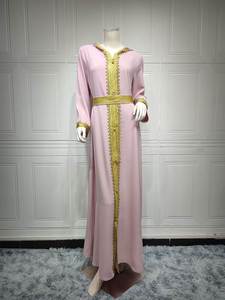 Vestido Abaya Kaftan Árabe de Dubái, Informal, Talla Grande, para Mujer, Ropa de Eid, Musulmana, para Oración, Anti-UV, Transpirable, Holgado, 2022 - Product Image 5