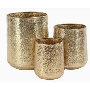 Gold Flower Pots and <b>Planters</b> Room Decor for <b>Gift</b> Metal Antique Hand Carved Finishing Luxurious Garden <b>Planters</b> Pots and Vases - Product Image 6