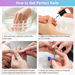 Dissolvant de cuticules d'ongles de broderie en acier inoxydable de qualité supérieure et ciseaux de coupe de sourcils outils de maquillage essentiels toilettage de précision - Product Image 6