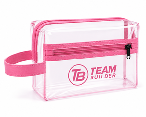 Trousse de Toilette Moderne en Polyester Transparent TEAM BUILDER pour Hommes et Femmes, Organisateur de Cosmétiques de Voyage, Sac de Lavage Suspendu Imperméable avec Fermeture Éclair Durable - Product Image 3