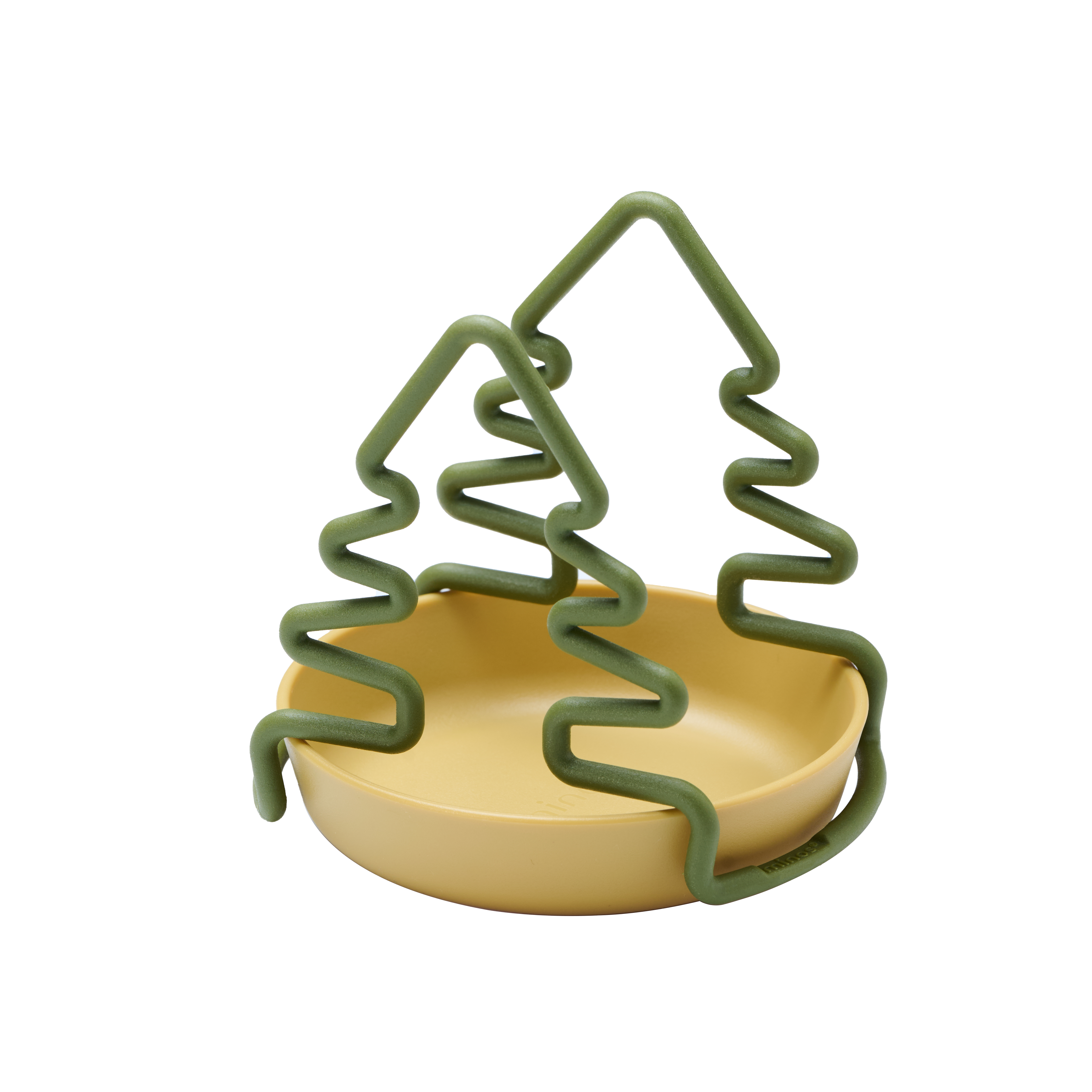 ชั้นวางสีเขียว + ถาดสีกากี