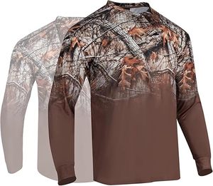 Camiseta de Pesca de Manga Larga para Hombre, Sublimación Personalizada, Secado Rápido, Transpirable, Poliéster con Diseño UV, Uniforme Táctico de Camuflaje - Product Image 4