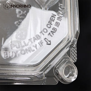 Recipiente Desechable de Plástico para Alimentos, Cuadrado, con Tapa, Ecológico, Biodegradable, Compostable, INNORHINO - Product Image 4