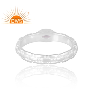 Anillo de piedras preciosas de cuarzo de cristal Natural de plata de ley de diseño elegante, joyería personalizada para mujer, regalo para ella - Product Image 2