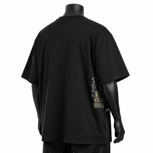 Camiseta Gráfica Oversize Personalizada para Hombre, Estilo Vintage Lavado, Streetwear, Estampada, Manga Corta, Algodón, Moda Casual, OEM Ringer - Product Image 5