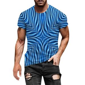 T-shirt à la mode 100 en coton pour hommes entièrement personnalisé à manches courtes col rond imprimé vêtements de mode pour la rue et un usage décontracté - Product Image 3