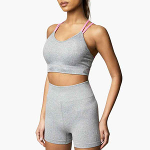 Yoga Brand Activewear Manufacturers Custom Logo Printed Yoga Top Fitness <b>Sports</b> Wear open backless <b>sports</b> <b>bras</b> for women fitness - Product Image 1