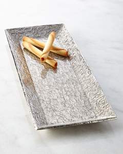 Lot de 2 plateaux à chocolat en métal avec lèvre surélevée, idéal pour éviter les déversements pendant le transport ou le service lors d'événements - Product Image 3