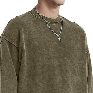 Vente en gros 350gsm sweats à capuche unisexes 100% coton mélangé pull à capuche de haute qualité hommes basiques sweat à capuche et sweat-shirt surdimensionnés - Product Image 2