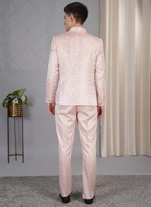 Traje de Tres Piezas Color Óxido para Hombre de Alta Calidad, Corte Entallado a la Moda para Novio y Ceremonias, Disponible en la Mejor Calidad de la India - Product Image 2