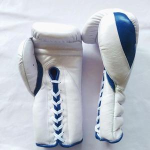 White Boxing Gloves Artificial Cowhide Leather Gloves Boxing <b>Boxer</b> Kickboxing Gloves - Product Image 4