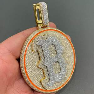 Colgantes y dijes de joyería fina personalizados de alta calidad, colgante de diamante de plata helado, estilo Hip Hop con alta moda y estilo - Product Image 6