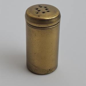 Molinillo de sal y pimienta decorativo de acero inoxidable con trabajo artesanal en tono dorado martillado diseñado para comedor decorativo - Product Image 2