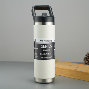 CL 600ml 20oz Stainless Steel Vacuum Insulated Water <b>Bottle</b> with Overhead Carry Handle Leak Proof Travel <b>Thermos</b> - Product Image 6