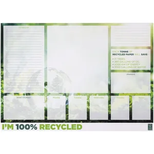 Recycled <b>Desk</b>-Mate A2 Sustainable Memo <b>Pad</b> Promotional Notepad for Eco-Friendly Merchandising - Product Image 2