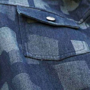 Casual Unisex <b>Men's</b> Plus Size Denim <b>Jacket</b> Custom Wholesale Vintage Print Winter Long Sleeve Button Decoration Formal Patchwork - Product Image 6