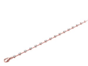 Rubover Round Cut Diamond <b>Bracelet</b> 1.00 Ct F-G VS Lab Grown Diamond In Platinum Wedding Engagement Party Wear - Product Image 3