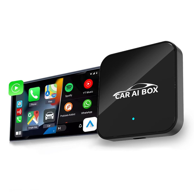 Dongle Android Auto Wireless Carplay USB Bluetooth 2.4GHz/5GHz Type-C Smart Box Portable Plug and Play Auto Connection OTA