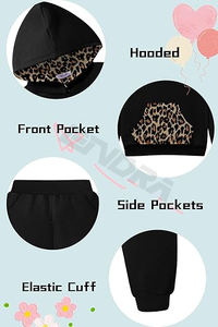 Personalizar sudaderas con capucha y pantalones de chándal niños 2 uds chándal de invierno niños chándal conjunto de ropa - Product Image 6