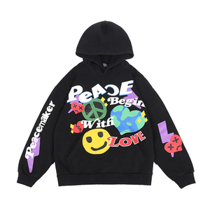 Sweat-shirts unisexes avec logo personnalisé imprimé en relief |   Tissu French Terry lourd pour streetwear |   Hiver 3D en relief |   Fabricant de vêtements - Product Image 1