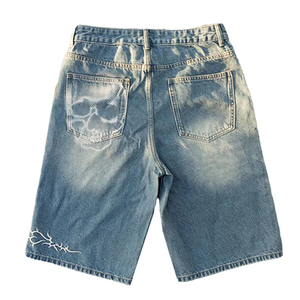 Men's Casual Summer Streetwear Multi-Pocket High Street Denim <b>Cargo</b> <b>Shorts</b> From Pakistan Mid <b>Waist</b> Men's Denim <b>Shorts</b> - Product Image 3