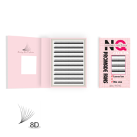 Ekstensi Bulu Mata Individual Medylashes NQ Wholesale Premium Velvet Korean PBT Synthetic Hair Handmade Curl 0.15mm Natural