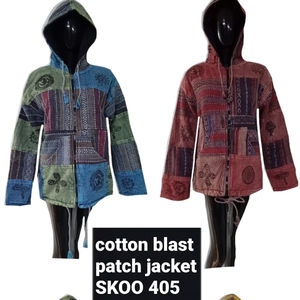 Chaqueta de trabajo con parche de algodón impreso, Sudadera con capucha Unisex, ropa de invierno cálida y elegante, nueva - Product Image 4