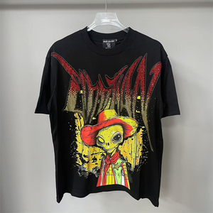 Camiseta de Verano de Manga Corta con Estampado de Diamantes y Alienígenas, de Alta Calidad, para Hombre y Mujer, Gran Venta - Product Image 1