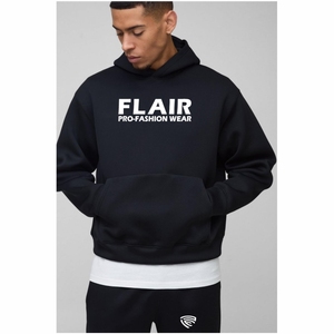 Sudadera con capucha de gran tamaño de calidad superior para hombre 100% algodón diseño de hombro caído alto peso para estampado de hojaldre de gran tamaño - Product Image 4