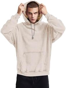 เสื้อฮู้ดดี้ผู้ชายผ้าฟลีซ/เทอร์รี่ 500GSM ล้างแบบวินเทจ พิมพ์โลโก้ตามสั่ง ผ้าฝ้าย 100% ทรงโอเวอร์ไซส์ เป็นมิตรกับสิ่งแวดล้อม ขายส่ง - Product Image 3