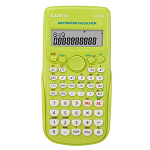 <span class=keywords><strong>Calculatrice</strong></span> scientifique Comix C-85MS, 12 chiffres, 240 fonctions, écran LCD 2 lignes, protection d'écran, fonctionne avec piles bouton - Product Image 3
