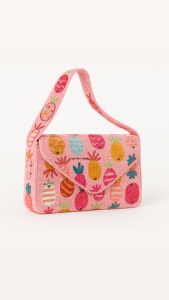 Bolso de Mano con Cuentas de Perlas y Cadenas Estilo Bohemio Indio - Bolso de Hombro Portátil de Lujo Hecho a Mano para Mujer, Colorido y Elegante - Product Image 5