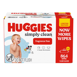 Toallitas Húmedas para Bebé Huggies Simply Clean Sin Perfume, 12 Paquetes con Tapa Abatible, 864 Unidades en Total - Product Image 4