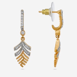 Pendientes de Pluma con Circonita para Fiesta 187646 Aleación de Zinc - Product Image 4
