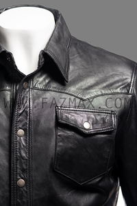 Top ventes, veste tendance en cuir de mouton fabriquée au Pakistan - Product Image 3
