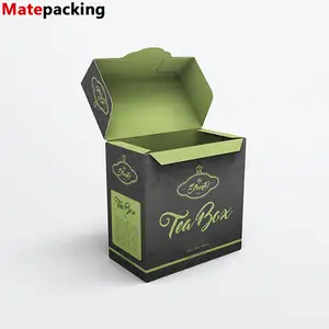 Hộp Trà Bao Bì Tuck End Tùy Chỉnh Thiết Kế Logo Sang Trọng Matte Hộp Trà Cho Trà