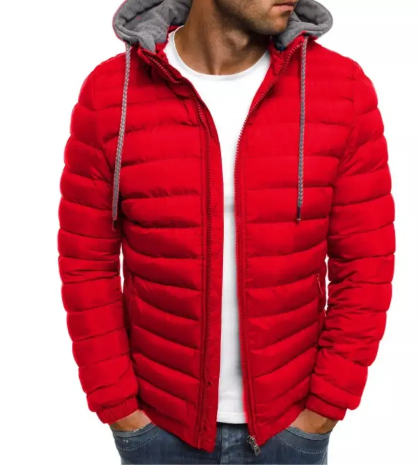 wholesale Men's Warm Custom Logo Winter Puffer Outerwear Outdoor Men Bubble Puffer Jacket
