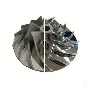 Prototipo de Componente Guía de Gas de Acero Inoxidable 316L, Anillo de Boquilla de Aleta de Estator Impreso en 3D Personalizado por Fusión Selectiva Láser - Product Image 4