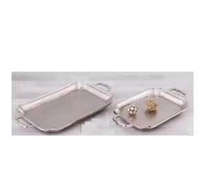 Bols de service élégants en métal avec un design moderne de 2025, parfaits pour servir des plats chauds et froids. - Product Image 1