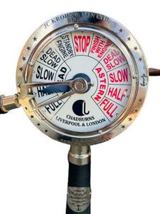 Télégraphe maritime nautique 36 \ "en aluminium et laiton, cadeau technique de moulage de moteur de bateau décoratif - Product Image 3