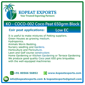 En gros Biodégradable Cocopeat Bloc Haute Qualité 650gm Meilleur Maison Pelouse Jardin Plante Moyen De Culture Excellente Utilisation De L'agriculture - Product Image 5